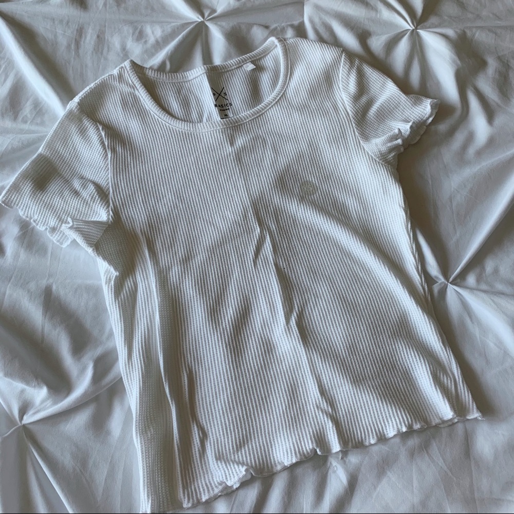 ribbed waffle tee